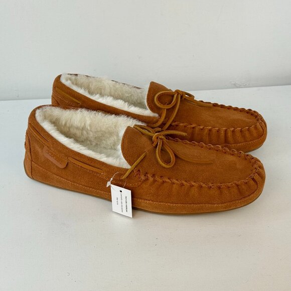 Men\'s Size 10D Coach Slipper Fleece Shearling Khaki Moccasin - CC743 main image 10